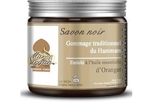 MAROC ARGAN Gommage au Savon noir à l'Oranger traditionnel 100% naturel 250g