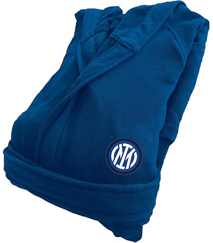 Accappatoio Ufficiale Inter Nero - Morbido E Con Stemma, Taglia M - Foto 7