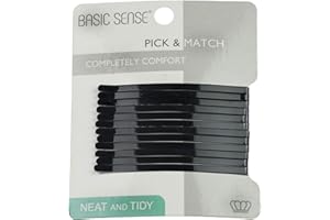 Basic Sense Jumbo Metal Hair Pins Sturdy Strong Bobby Slides Clips For Thick Hairpins for Unisex a pack of 12pcs