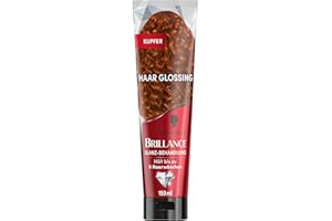 ‎SCHWARZKOPF BRILLANCE Brillance Glanz-Behandlung, Haar Glossing Kupfer (150 ml), pflegt und intensiviert die Haarfarbe, kann wie eine Haarmaske angewendet werden, hält bis zu 6 Haarwäschen