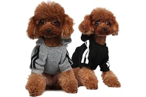 PenghaiYunfei Felpa cani Piccola Taglia,Felpa con Cappuccio per Cani alla Moda, Felpa in Cotone,Cappotto caldo per Cani di Piccola, media e Grande Taglia