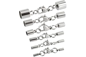 Auroris - Karabinerverschluss aus Edelstahl - Loch: 5mm / 10 Stück