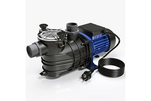 Poolpump 13800 l/h 550 W simbassängpump filterpump cirkulationspump pool