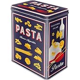 Nostalgic-Art Retro saklama kabı L, 3 l, makarna &ccedil;eşitleri &ndash; mutfak i&ccedil;in hediye fikri, b&uuml;y&uuml;k teneke kutu, vintage tasarım