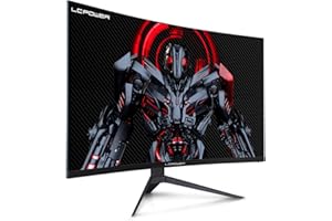 LC-Power Monitor Gaming 27 Pollici, Curvo 1500R QHD 2560x1440, 165Hz, 1ms, VA, FreeSync & G-Sync, HDR 10, Inclinazione Regolabile, HDMI 2.1, DisplayPort 1.4, LC-M27-QHD-165-C