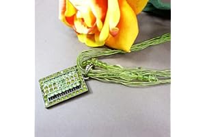 Bella-Vita GmbH Modisches Statement-Collier Kette Odett grün, Modeschmuck, Geschenk