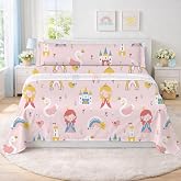 DALINA 3-Piece Children's Bedding Set for 90 cm Beds &ndash; Adjustable Fitted Sheets for 90 x 190 cm Beds, Top Sheet 165 x 260 cm