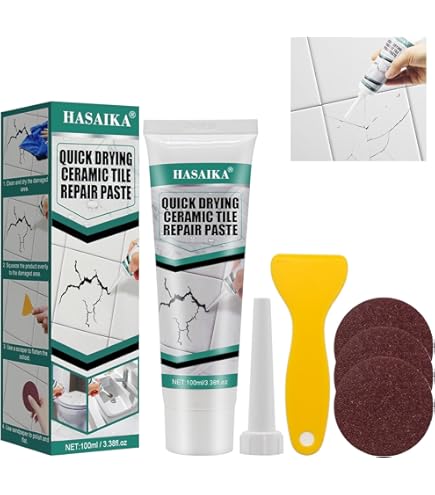 Pasta Ripara Ceramica E Piastrelle 100G - Per Graffi, Crepe E Buchi Su Superfici Porcellanate