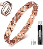 MnB Magnetics Pure Copper Magnetic Bracelet In A Rolex Design For Men Women Medium Extra Strong Magnets