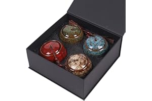 YOUDEAR MEMORIALS Youdear Service Urna pequeña para cenizas humanas, 6 cm,urna hecha a mano,bonita urna para recuerdos,mini urna de cerámica, capacidad para 70 cm3 cenizas, urna para cenizas para perros cenizas de gato