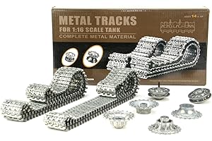 ES-TOYS Upgrade kit for tank: metal chain set for Heng Long German Tiger 3818, chains, wheels, drive wheels