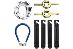 ZHENLE Bicycle Spoke Wrench Bike Spoke Key Spanner Bicycle Wheel Spokes Key Bike Spanner Spoke Tool for Repairing 10-15G Bicycle Electric Vehicle Spokes, 8 Pack