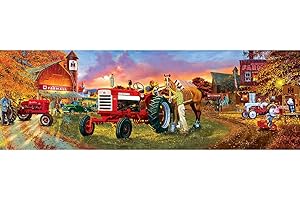 DOMYBEST FR Domybest Tracteur Agricole 5D DIY Diamond Painting Grande Taille Diamond Painting Kit Complet Bricolage Artisanat Peinture Diamant 5D Complet Point de Croix Décoration 90x30cm