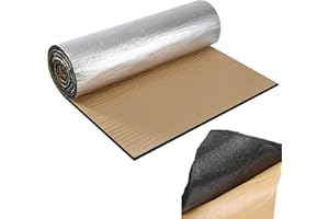 Putentfun Car Sound Deadening Self Adhesive Mat Insulation,Heat Pads Foam Mat Roll,Van Insulation and Soundproofing, Fire-Proof Insulated Moistureproof Waterproof - 10mm x 50cm x 200cm(1 Roll)
