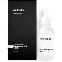 Minimalist Niacinamide 10% for Blemishes, Acne Marks, Oil Balancing & Dark Spot with Zinc - Clarifying Face Serum for…