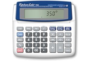 Calculated Industries 8305 KitchenCalc PRO Recipe Conversion and Culinary Math Calculator with 2 Digital Timers for Chefs, Culinary Students, Home Cooks, Bakers, Brewers and BBQers | Recipe Scaling |