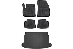 MOTOS Set di tappetini in gomma e tappetini per il bagagliaio per Jeep Avenger BEV dal 2023 Migliorare il comfort di viaggio con tappetino antiscivolo auto 3D- tappetini per tutte le stagioni auto, pr