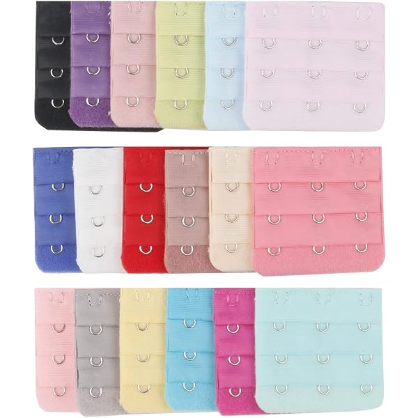 Set 9 Estensioni Per Reggiseno – Cinghie Con 2/3/4 Ganci, Morbide E Antiscivolo, Adatte A Tutte Le Taglie, Colori Classici