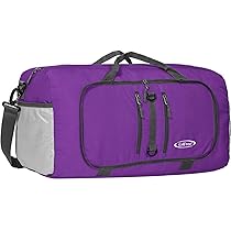G4Free Opvouwbare plunjezak, 40L/65L, waterafstotende reisrugzak, lichtgewicht draagtas voor overnachting weekendsport mannen vrouwen, Blauw, 40L, Minimaal