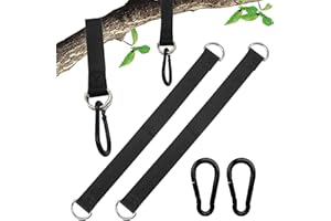 Panexf Tree Swing Hanging Kit - 2 PCS Hammock Straps and 4 Hooks