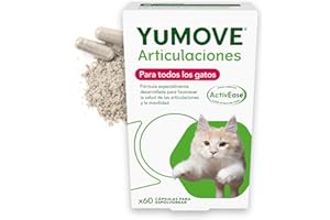 YuMOVE Condroprotector Articulaciones para Gatos, 60 Cápsulas, Apoya la Movilidad y Refuerza Las Articulaciones, Fórmula de Triple Acción con Glucosamina, Condroitina y Ácido Hialurónico