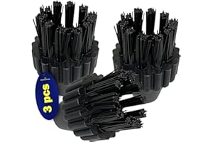 3 Piezas Redondo Cepillo Limpiador para vaporeta limpieza hogar para Polti Vaporetto Garantía de 10 Años - MONTERAL