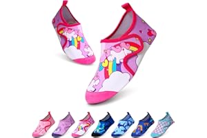 Tolaler Scarpe Mare Scoglio Bambino, Scarpe da Acqua Bambini Ragazze Ragazzi con Suola Ispessita e Antiscivolo Scarpe da Acqua Bambini Morbide e Resistenti/Spiaggia Piscina Surf Sport Acquatici