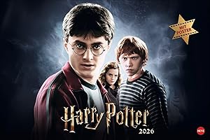 Harry Potter Broschur XL Kalender 2026: Wandkalender mit fesselnden Filmszenen aus den Harry Potter-Filmen. Broschürenkalender 2026 mit Poster zum Heraustrennen. (Kino-Entertainment Kalender Heye)