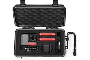 LEKUFEE Travel Waterproof Hard Case for Insta360 ONE RS/ Insta360 ONE R Action Camera and Accessories(Case Only)