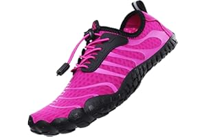 HANANI Wasserschuhe Badeschuhe Damen Herren Strandschuhe Schnell Trocknend Drainagelöcher Strand Schwimmschuhe Meeresschuh Surfschuhe Poolschuhe Unisex Barfußschuhe für Kajakfahren Fitnessstudio 36-46EU