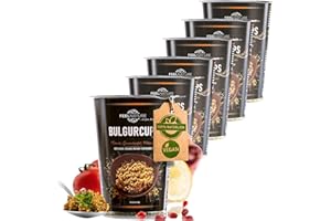 FEELNATURE ...DIE FEINE ART ZU GENIEßEN. FEELNATURE Bulgurcups, das neue vegane Instant-Fertiggericht | 6x Kisir - Bulgur mit Tomate, Granatapfel & Petersilie | Ohne Palmöl, Geschmacksverstärker & künstlichen Aromen | Köstlich orientalisch