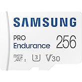 SAMSUNG PRO Endurance 256 GB MicroSDXC Memory Card, Line Camera, Body Camera and security camera, Class 10, U3, V30 (