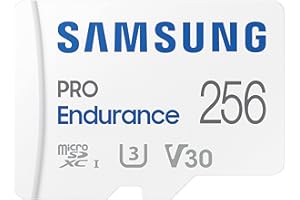 Samsung PRO Endurance microSD-Karte + SD-Adapter, 256 GB, Für Videoüberwachungssysteme, Dashcams und Bodycams,UHS-I U3, Full HD & 4K UHD, 100 MB/s Lesen, 40 MB/s Schreiben, MB-MJ256KA/EU