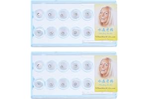 EXCEART 20 Pièces Dents Bijoux Gemmes Cristal Dentaire Dent Ornements Strass Dent Bijoux Décoration (Boîte Couleur Aléatoire)