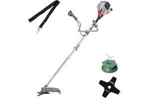 IKRA desbrozadora a Gasolina IBF 25-1 Incl. Bobina, Disco de 4 Puntas y arnés