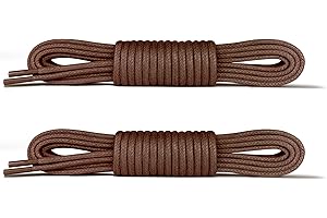 Laceter 2 Paires de Lacets Ronds Fins Cirés 2,4mm pour Chaussures de Ville - Idéal Derbies, Richelieu, Mocassins, Bottines Cuir - Élégants et Durables - Fabriqués en Europe