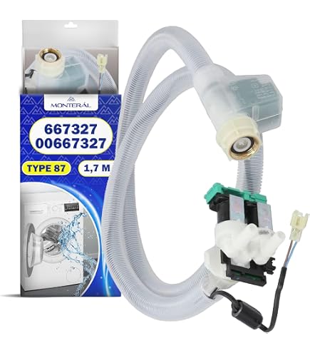 DL-pro Tubo di ingresso 1,5 m per Bosch Siemens 704767 00704767 per iQ100, iQ300, Classixx, Logixx, Exclusiv, Maxx, varioPerfect, classe extra, Siwamat, Aquastop lavatrice