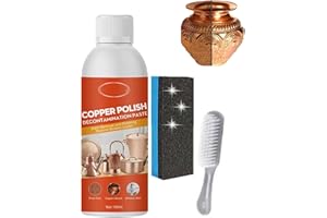 GOKAME Spray limpiador de cobre y latón, limpia suavemente el deslustre sin rayar en aerosol, limpiador de latón natural, pulido de metal para latón, cobre y acero inoxidable (1pcs)