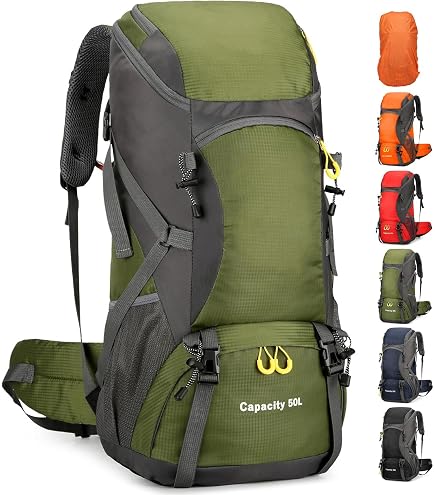 ICDKOXY 60L Outdoor Rucksack - Wasserdicht, Großes Volumen, Nylon, Für Trekking, Klettern & Reisen