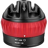 Mixoo Knife Sharpener with Suction, Upgraded 2-Stage Professional Manual Knife Sharpener, Kitchen Sharpening Tool with PowerG