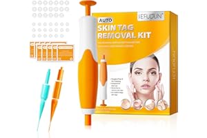 Bestauty Kit Rápido de Eliminación de Verrugas,Skin Tag Remover,Verrugas resistentes tratamiento,Automático de la Pluma de Las Retiradas Etiquetas de la Piel de la Pluma (2-8 mm) (Naranja)