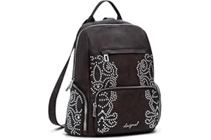 Desigual zaino per il tempo libero Chester Poker Face Mini Backpack Chocolate marrone scuro