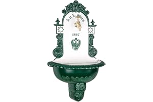 ‎AUBAHO Waschbecken Brunnen Wandbrunnen 72cm Alu Garten im antik Stil Österreich Wien