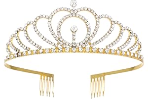 Yean Kristall Tiara Kronen Teardrop Haar Tiaras Stirnband Braut Hochzeit Geburtstag Kopf Zubehör für Frauen und Mädchen