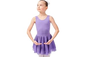 tanzmuster ® Ballettrock Mädchen - Elli - Gr. 92-170 - aus Chiffon zum Reinschlüpfen - Röckchen fürs Kinder Ballett