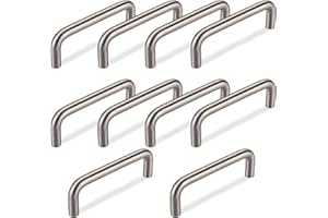 SOTECH 10 x SO-TECH® uchwyty pałąkowe BG03e prawdziwa stal szlachetna masywna Ø 10 mm/BA 96 mm/uchwyty do szuflady uchwyty kuchenne