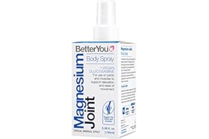 BetterYou Magnesium Joint Body Spray, Magnesium Chloride and Glucosamine, Effective Support for Joints and Muscles, Supports Relaxation, 100ml Magnesum Oil Supplement