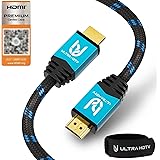 Ultra HDTV 4K Câble HDMI - 0,5m [certifié Prime], Câble HDMI 2.0b Haute Vitesse par Ethernet en Nylon Tressé Supporte 3D, HDR