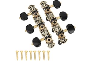 DILWE Cuerda de Guitarra Clásica, Guitarra Acústica 1:18 Afinadores Llaves de Afinación Clavijas de Repuesto 3L3R