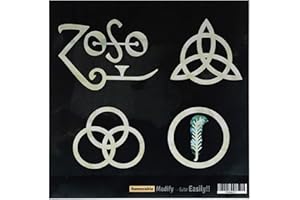 INLAYSTICKERS Inlay Stickers für Gitarren & Bass - 4 symbols Led Zeppelin IV “ZOSO”